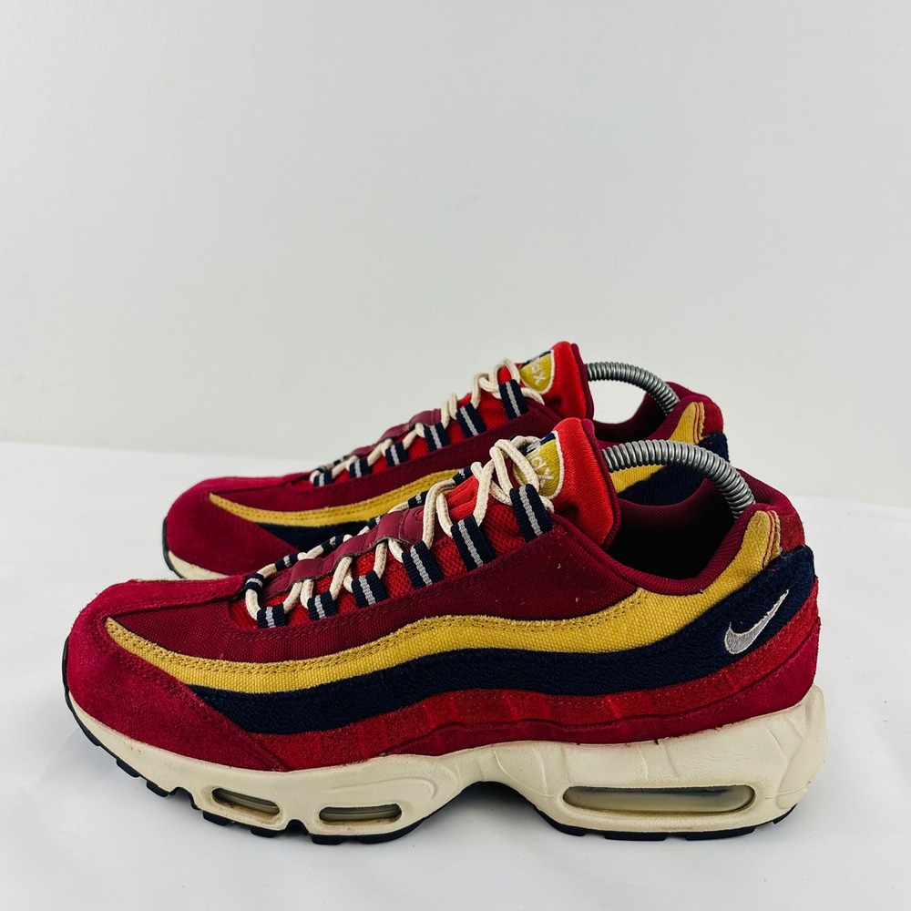 Nike Air Max 95 Premium Red Crush Men's Size 8 Sneakers 538416-603